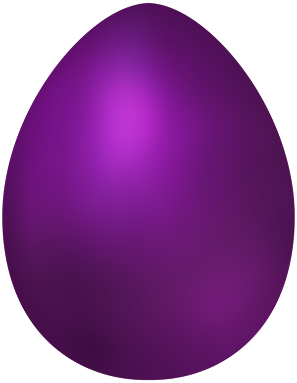 Transparent Easter Egg Purple Easter Sphere for Easter