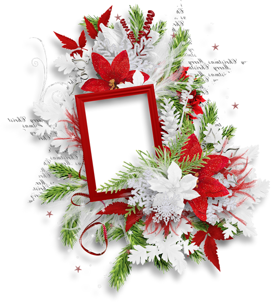 Transparent Christmas Picture Frames Candy Cane Christmas Ornament Flower for Christmas