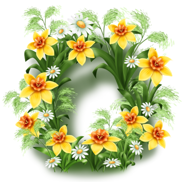 Transparent Flower Violet Daisy Family Plant for Easter