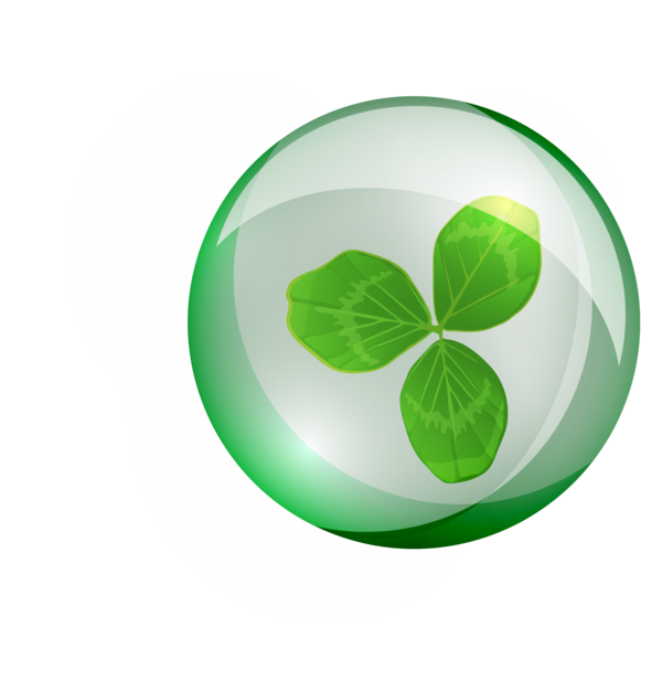 Transparent Leaf Drop Animation Symbol for St Patricks Day
