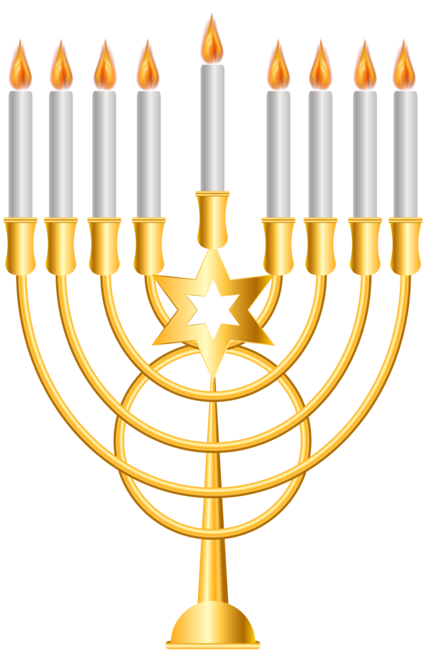 Transparent Hanukkah Menorah Dreidel Candle Holder for Hanukkah