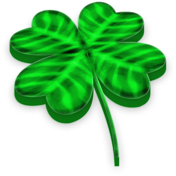 Transparent Shamrock Symbol Leaf for St Patricks Day