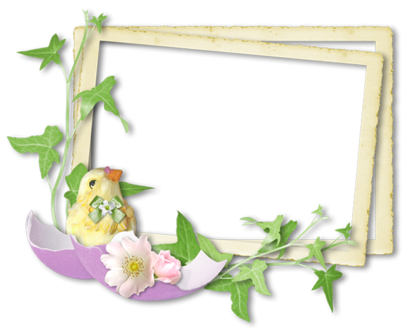 Transparent Picture Frames Floral Design Vase Flower Picture Frame for Easter