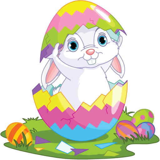 Transparent Easter Bunny Easter Cartoon Food Child Art for Easter