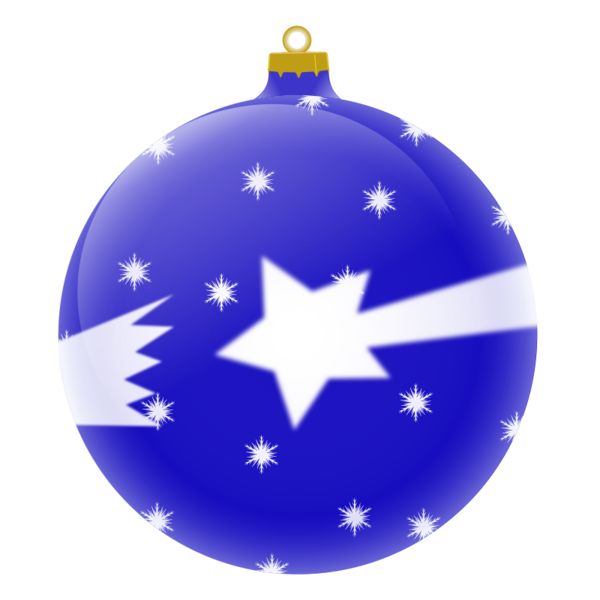 Transparent Santa Claus Mele Kalikimaka Christmas Day Blue Christmas Ornament for Christmas