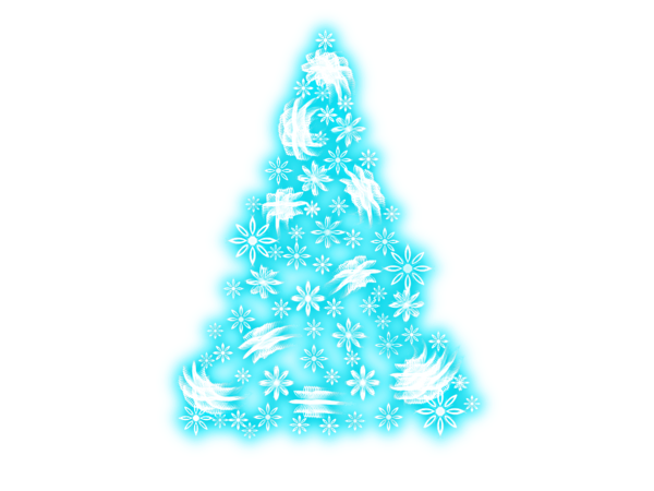 Transparent Light Christmas Tree Tree Blue Christmas Decoration for Christmas
