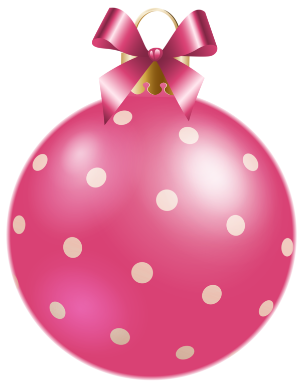 Transparent Times Square Ball Drop Christmas Christmas Ornament Pink for Christmas