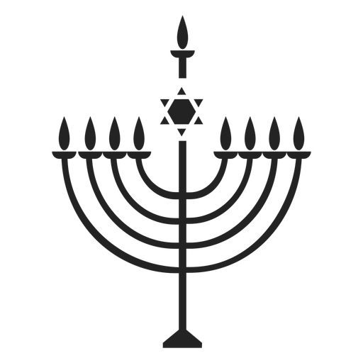 Transparent Menorah Hanukkah Candle Candle Holder for Hanukkah