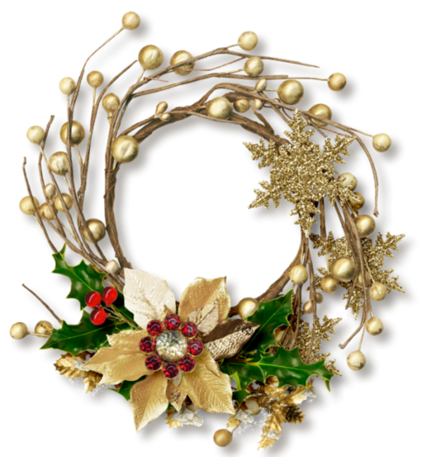 Transparent Wreath Christmas Ornament Christmas Flower for Christmas