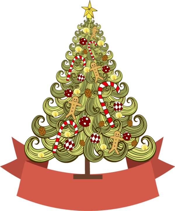 Transparent Christmas Tree Poster Christmas Card Fir Pine Family for Christmas