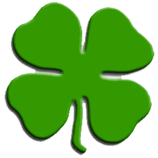 Transparent Shamrock Fourleaf Clover Luck Plant Leaf for St Patricks Day