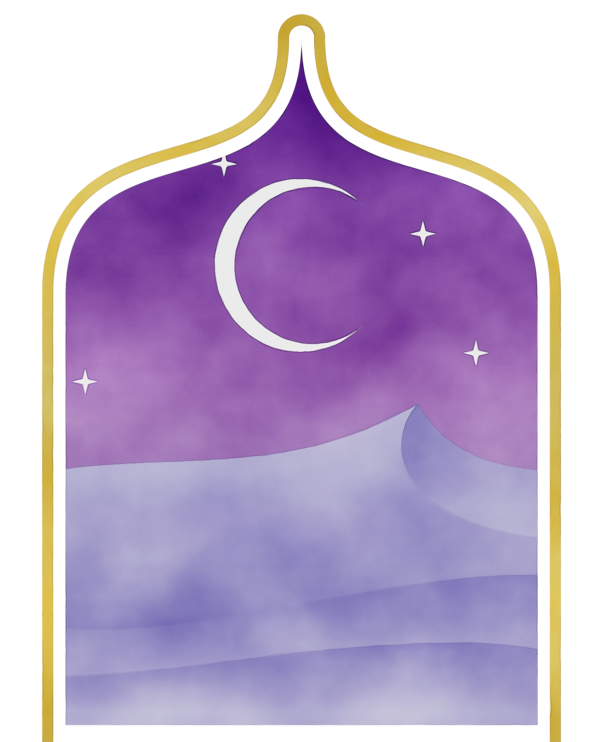 Transparent Eid Alfitr Eid Aladha Ramadan Violet Purple for Ramadan