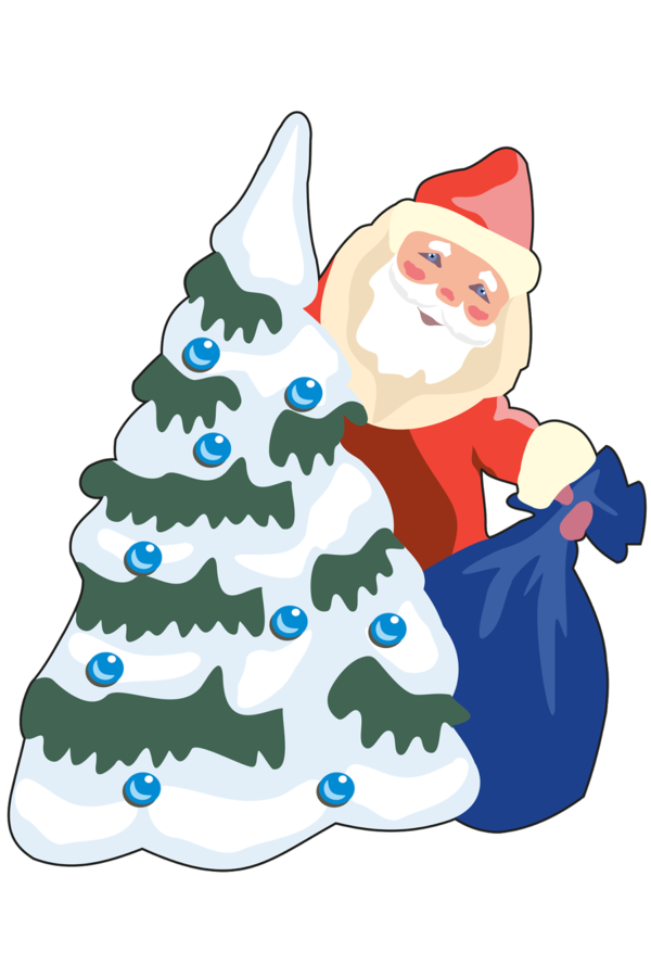 Transparent Santa Claus North Pole Letter Fir Christmas Decoration for Christmas