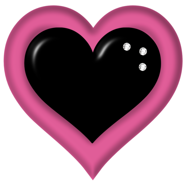 Transparent Heart Drawing Pink for Valentines Day