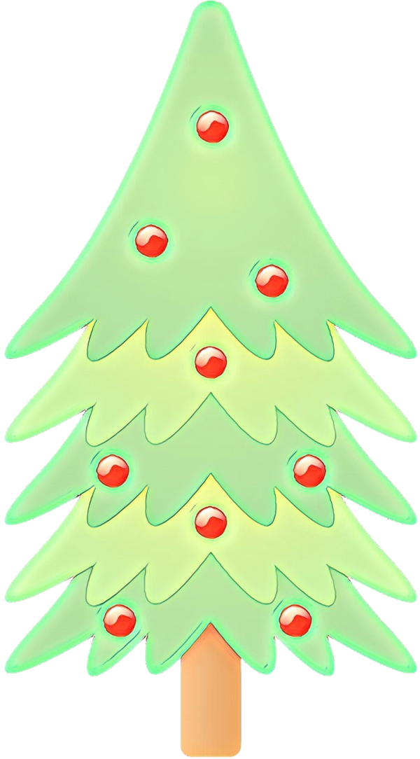 Transparent Christmas Tree Christmas Ornament Spruce Oregon Pine for Christmas