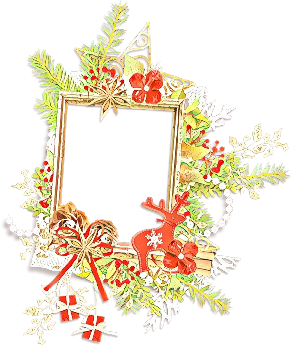 Transparent Christmas Ornament Santa Claus Christmas Day Christmas Decoration Picture Frame for Christmas