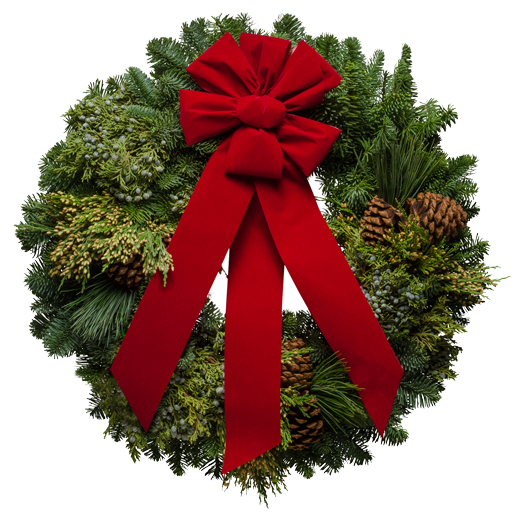 Transparent Wreath Christmas Ornament Christmas Fir Pine Family for Christmas