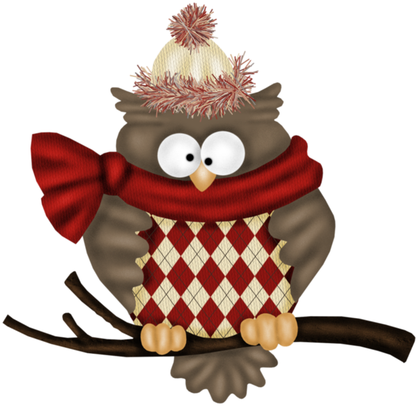 Transparent Owl Snowman Little Owl Christmas Ornament for Christmas
