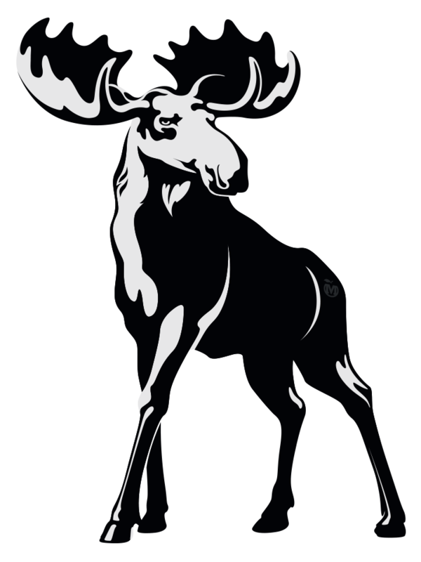 Transparent Moose Cider Logo Bull Deer for Christmas