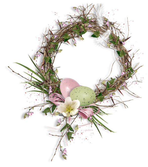 Transparent Easter Flower Holiday Decor for Easter