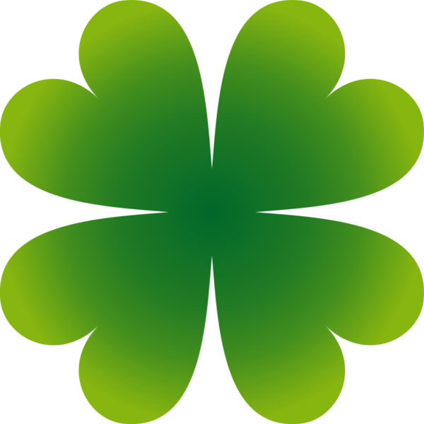 Transparent Fourleaf Clover Clover Shamrock Leaf Symbol for St Patricks Day