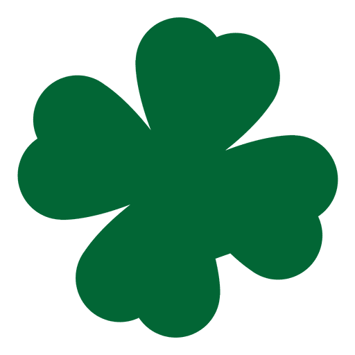 Transparent Fourleaf Clover Shamrock Luck Plant Leaf for St Patricks Day
