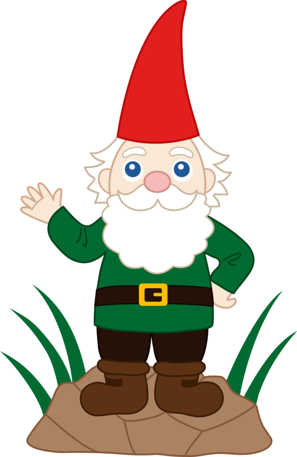 Transparent Garden Gnome Drawing Gnome Christmas Ornament Lawn Ornament for Christmas