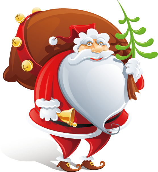 Transparent Santa Claus Reindeer Christmas Flightless Bird Christmas Ornament for Christmas