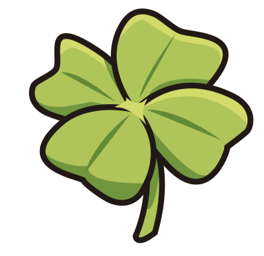 Transparent Marketing Cartoon Shamrock Plant Flower for St Patricks Day