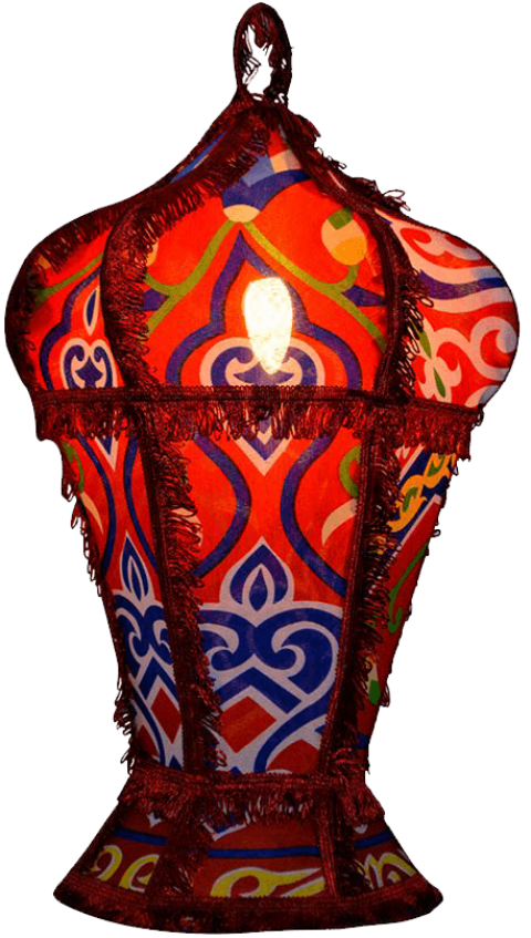 Transparent Fanous Ramadan Lantern Lighting Artifact for Ramadan