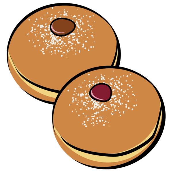 Transparent Donuts Sufganiyah Coffee And Doughnuts Cuisine Food for Hanukkah