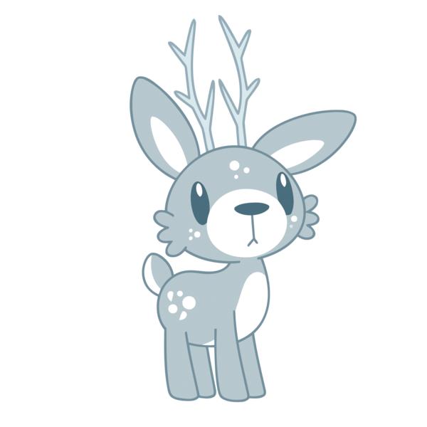Transparent Rabbit Cartoon Deer for Christmas