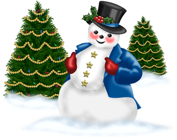 Transparent Snowman Christmas Snow Fir for Christmas