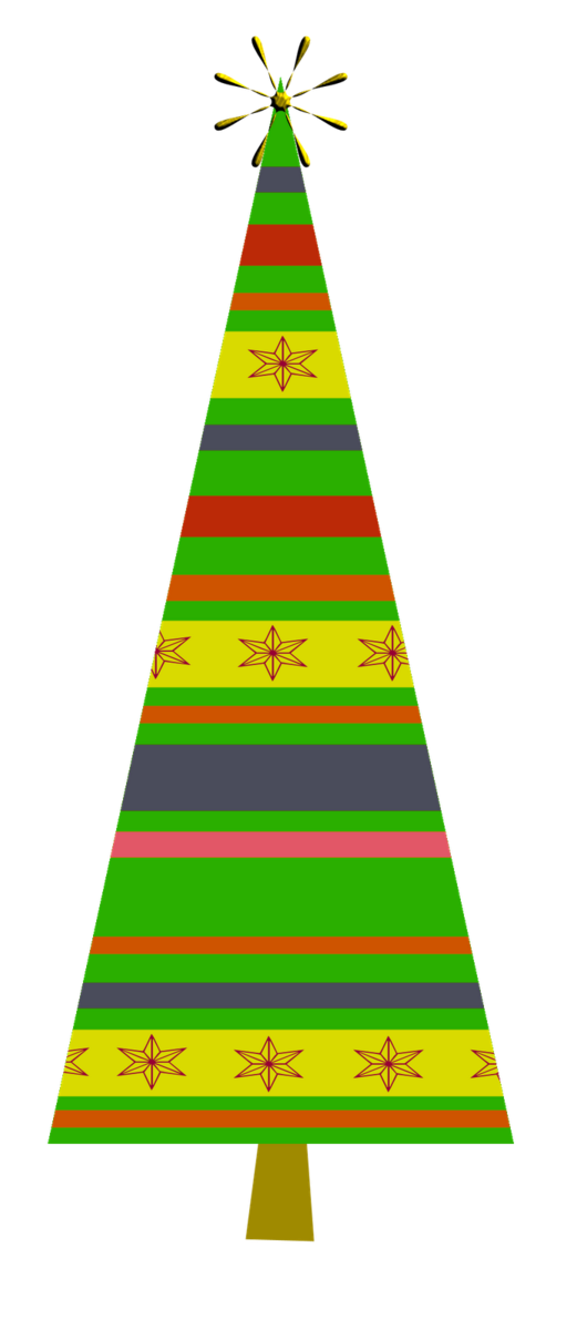Transparent Christmas Tree Christmas Ornament Triangle Green for Christmas