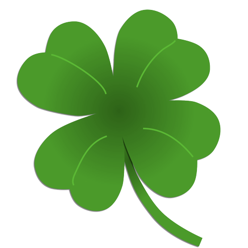 Transparent Fourleaf Clover Saint Patrick S Day Clover Plant Flower for St Patricks Day