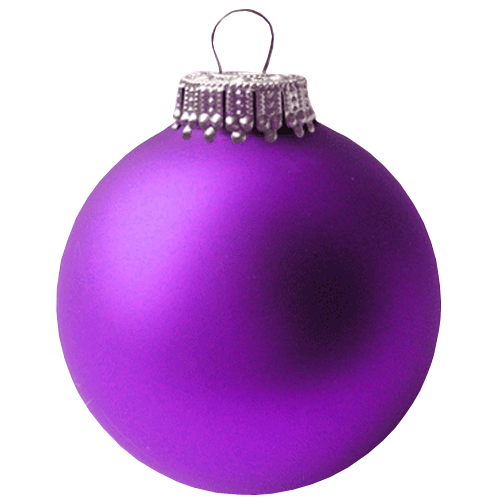 Transparent Christmas Ornament Santa Claus Christmas Decoration Purple for Christmas