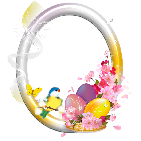 Transparent Easter Picture Frames Blog Petal Flower for Easter