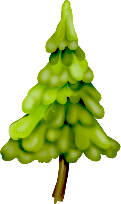 Transparent Spruce Christmas Ornament Vegetable Christmas Tree Tree for Christmas