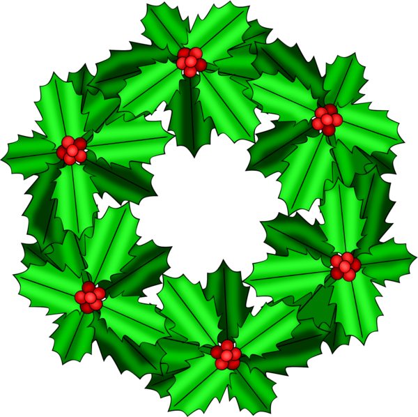 Transparent Christmas Day Christmas Decoration Wreath Green for Christmas