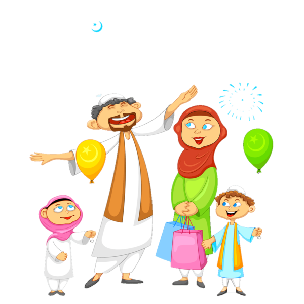 Transparent Eid Alfitr Islam Eid Aladha Cartoon Line for Ramadan