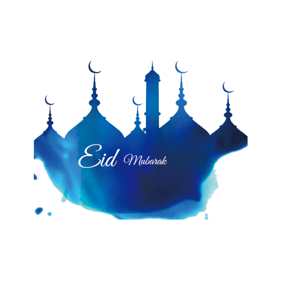 Transparent Ramadan Eid Al Fitr Mosque Blue Turquoise for Ramadan