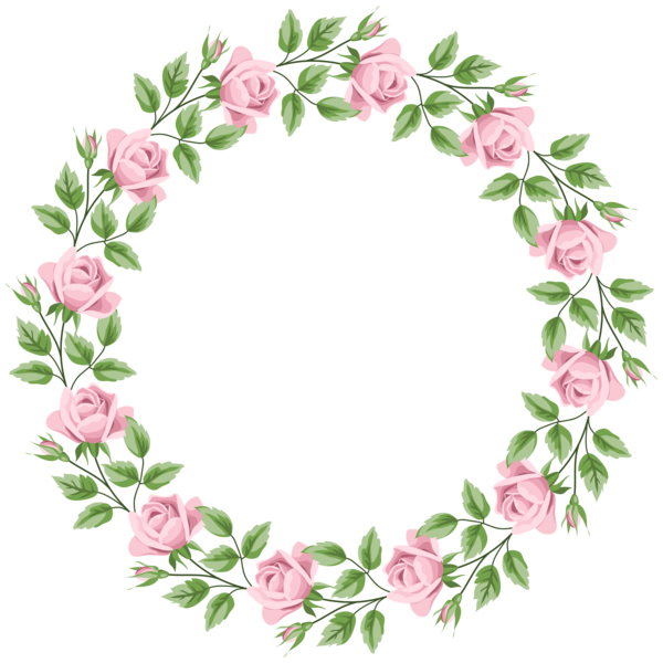 Transparent Rose Color Flower Pink Picture Frame for Valentines Day