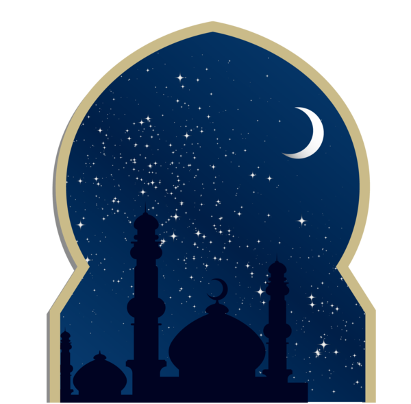 Transparent Eid Al Fitr Eid Al Adha Eid Mubarak Blue Star for Ramadan