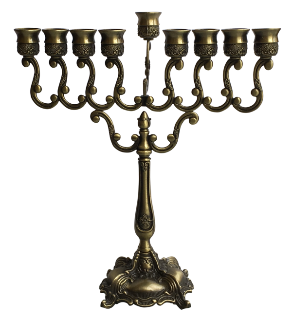 Transparent Menorah Hanukkah Mezuzah Candle Holder for Hanukkah