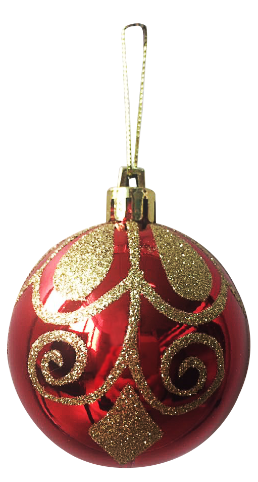 Transparent Christmas Ornament Locket Maroon Christmas Decoration for Christmas