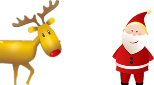 Transparent Reindeer Santa Claus Christmas Christmas Ornament Deer for Christmas