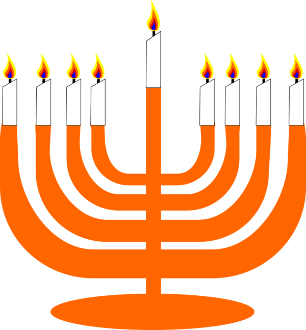 Transparent Menorah Judaism Hanukkah Candle Holder for Hanukkah