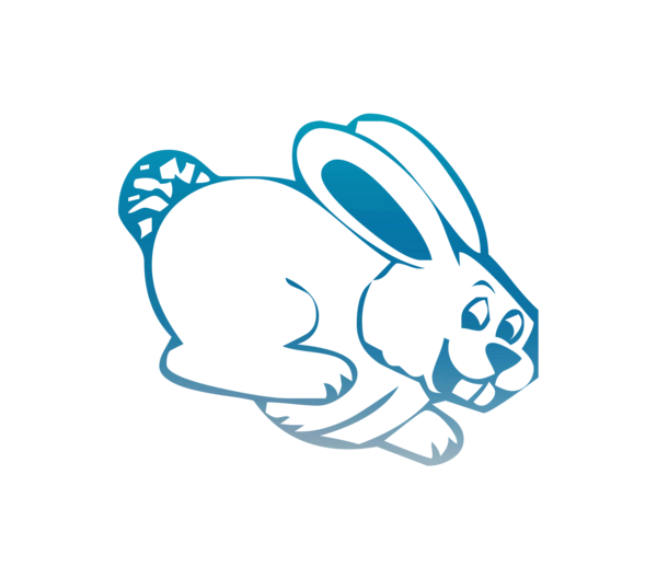 Transparent Logo Hare Line Rabbit Rabbits And Hares for Easter