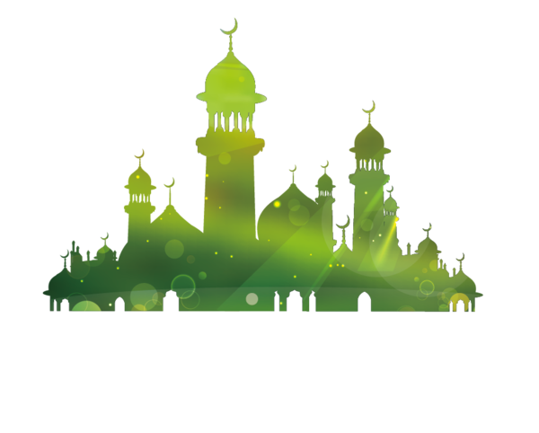 Transparent Temple Green Mosque Istiqlal Mosque Jakarta Green Landmark for Ramadan