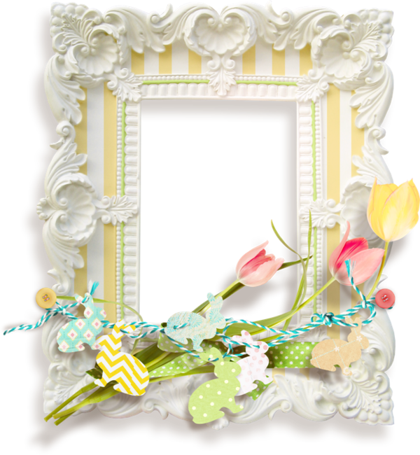 Transparent Easter Picture Frames Easter Egg Yellow Picture Frame for Easter